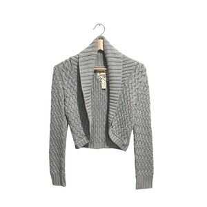 Y2K Abercrombie & Fitch Cable Knit Cropped Cardigan Size Medium